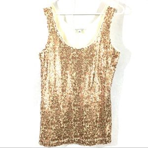Banana Republic Sequins Tank Top